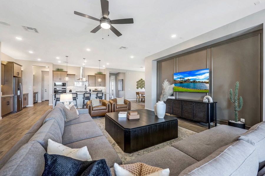 Furnished interior view inside a new home in Miravida, Surprise (Image 22). Furnished interior view inside a new home in Miravida, Surprise (Image 22).