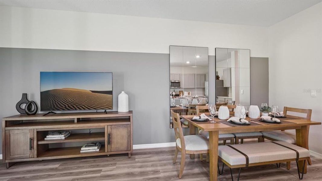 Furnished interior view inside a new home in Meadow Ridge at Epperson, Wesley Chapel (Image 24).