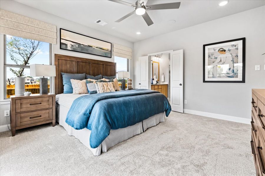 Furnished interior view inside a new home in Keeneland, Aubrey (Image 13). Furnished interior view inside a new home in Keeneland, Aubrey (Image 13).