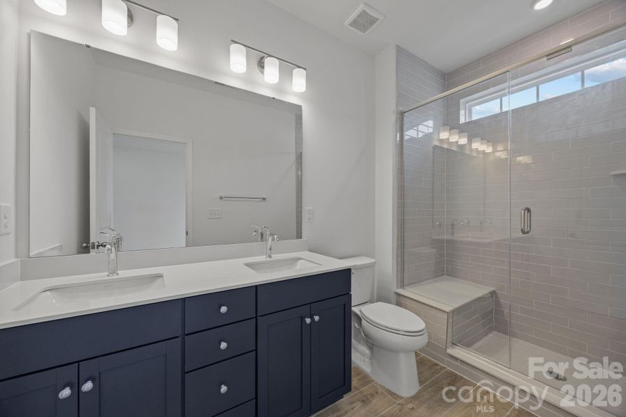 Furnished interior view inside a new home in The River District Townhomes, Charlotte (Image 10).