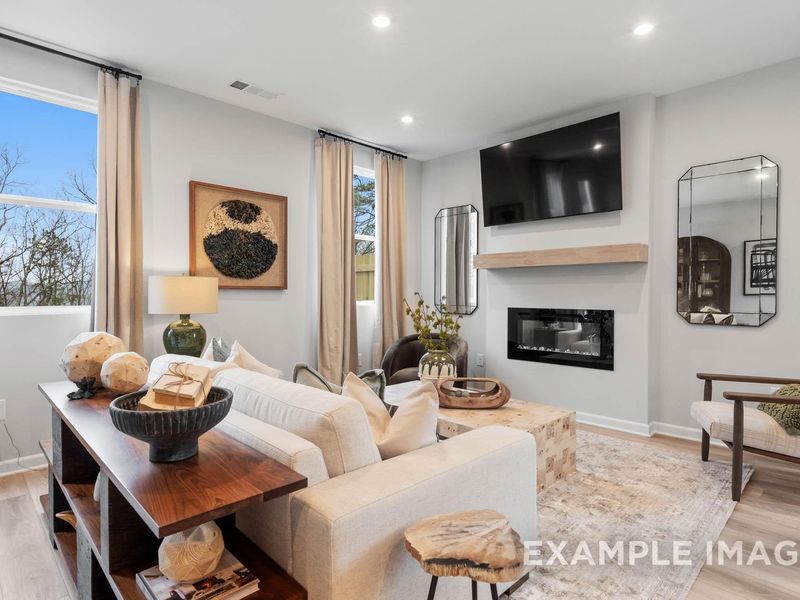 Furnished interior view inside a new home in Townes at North Main, Lillington (Image 13).