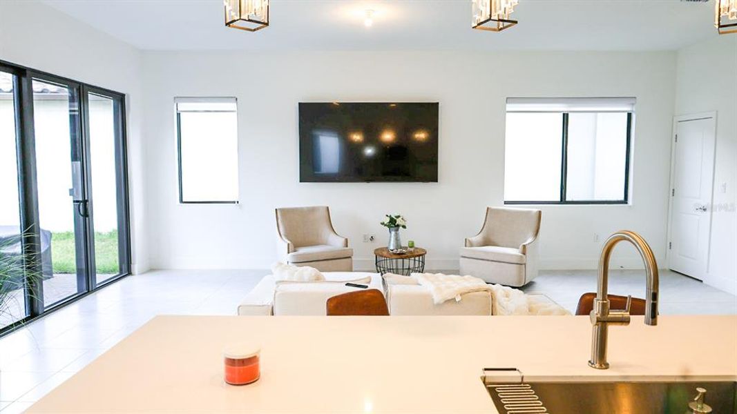 Furnished interior view inside a new home in , Ave Maria (Image 34). Furnished interior view inside a new home in , Ave Maria (Image 34).