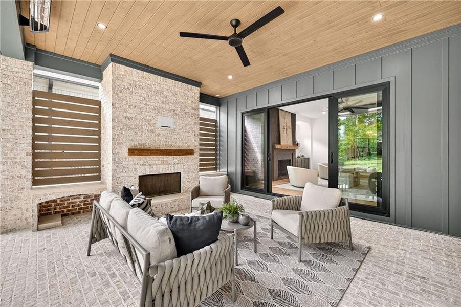 Furnished interior view inside a new home in , Atlanta (Image 10).