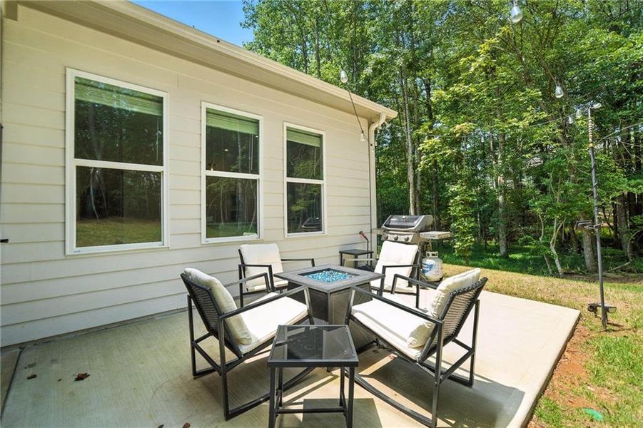 Exterior details and patio area of a home in , Ellijay (Image 26).