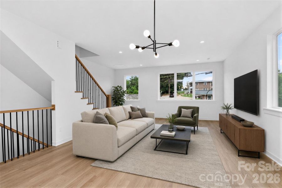 Living area 2nd floor virtually staged Living area 2nd floor virtually staged