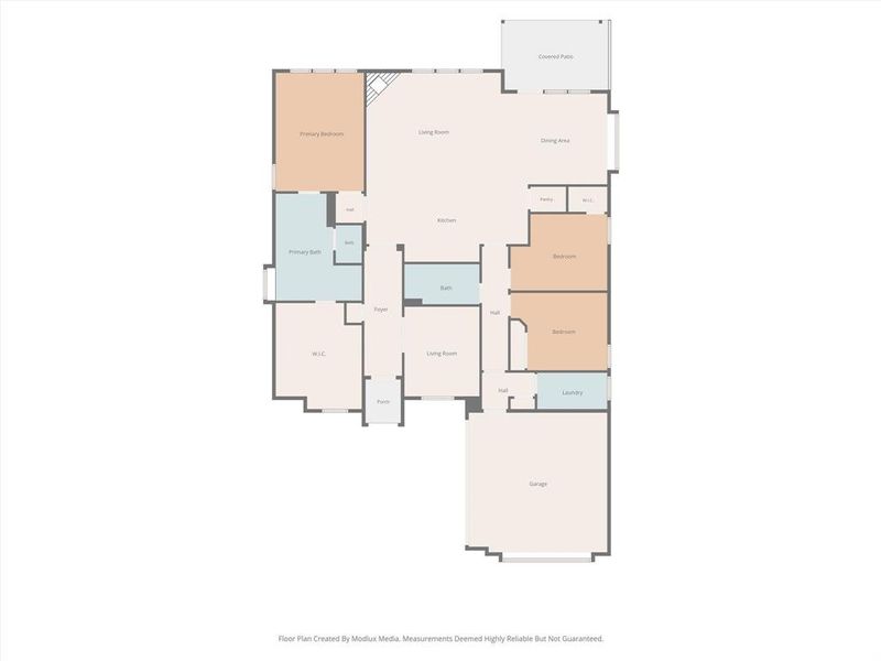 2D floor plan layout of this home in Abe's Landing, Granbury, TX (Image 5).