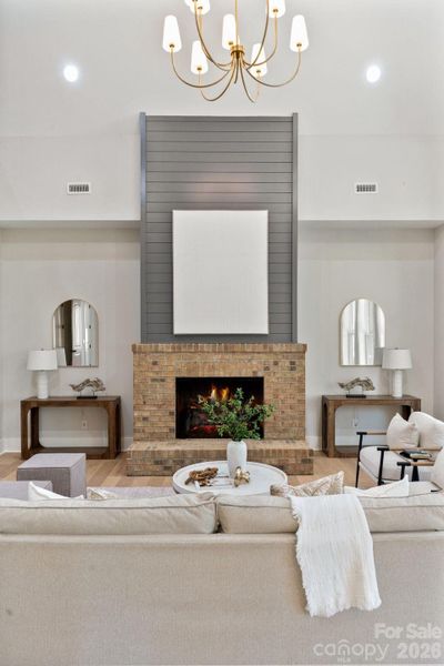 Furnished interior view inside a new home in , Clover (Image 44).