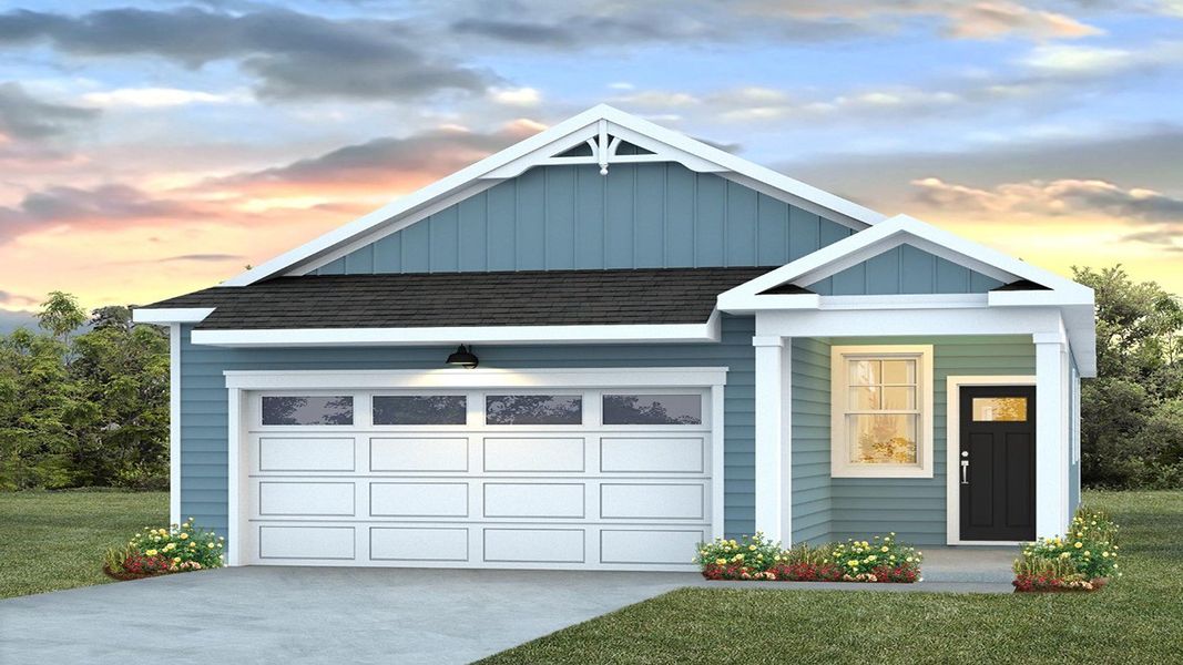 Representative exterior photo of a completed home built from the Bowen by D.R. Horton in Altama, Brunswick, GA (Image 4). Representative exterior photo of a completed home built from the Bowen by D.R. Horton in Altama, Brunswick, GA (Image 4).