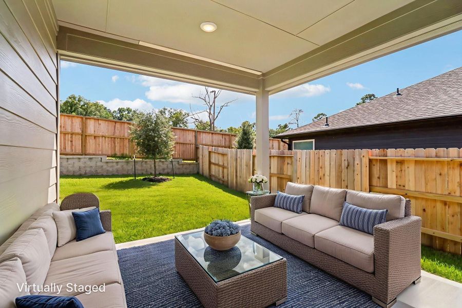Furnished interior view inside a new home in Pine Lake Cove - Premier Series, Montgomery (Image 5).