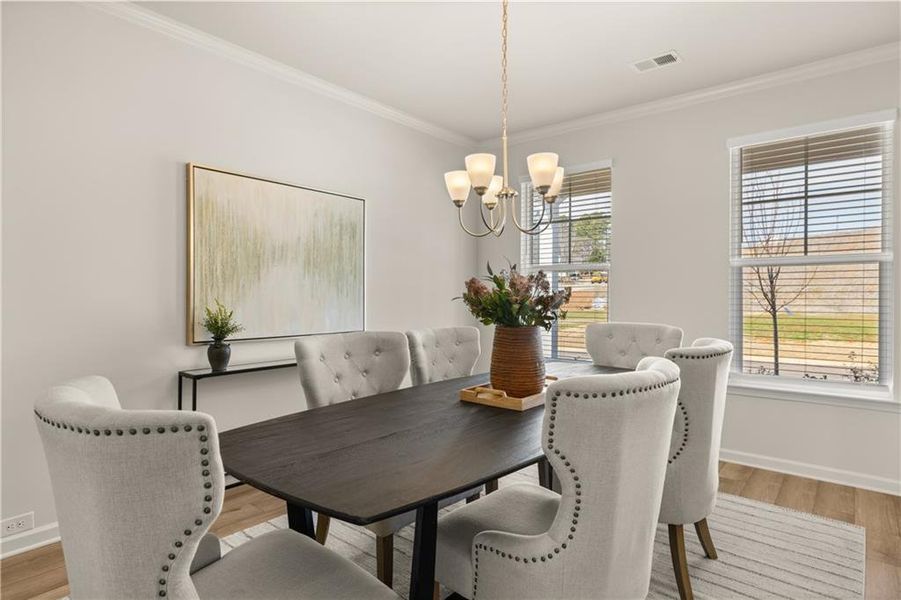 Furnished interior view inside a new home in Alcovy Village, Lawrenceville (Image 78).