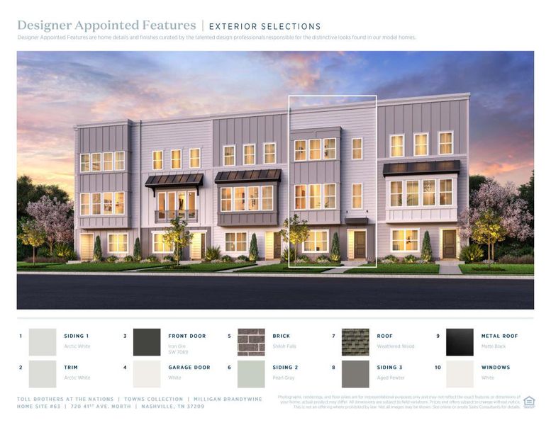 Sample of building materials used in homes in The Nations, Nashville (Image 6). Sample of building materials used in homes in The Nations, Nashville (Image 6).