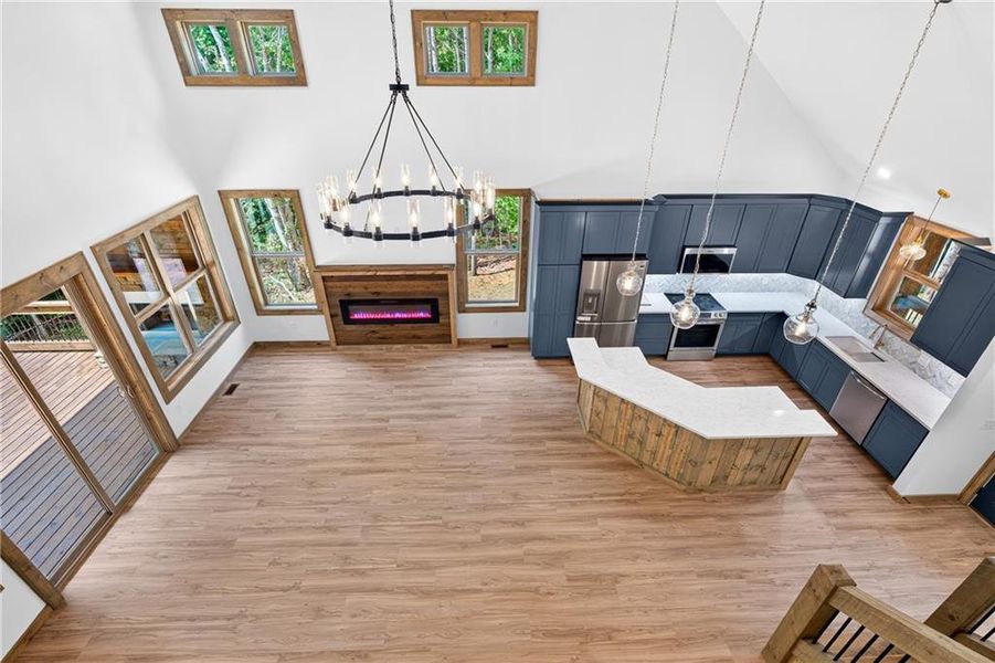 Furnished interior view inside a new home in , Ellijay (Image 19).