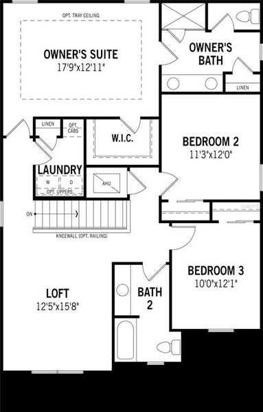 2D floor plan layout of this home in Pasadena Ridge Master, Dade City, FL (Image 3).