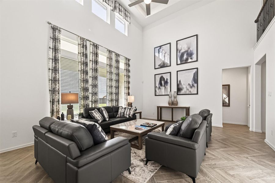 Furnished interior view inside a new home in , Iowa Colony (Image 18). Furnished interior view inside a new home in , Iowa Colony (Image 18).