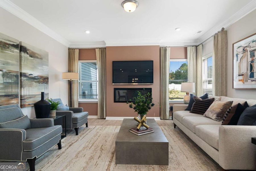 Furnished interior view inside a new home in Avalon, Perry (Image 13). Furnished interior view inside a new home in Avalon, Perry (Image 13).