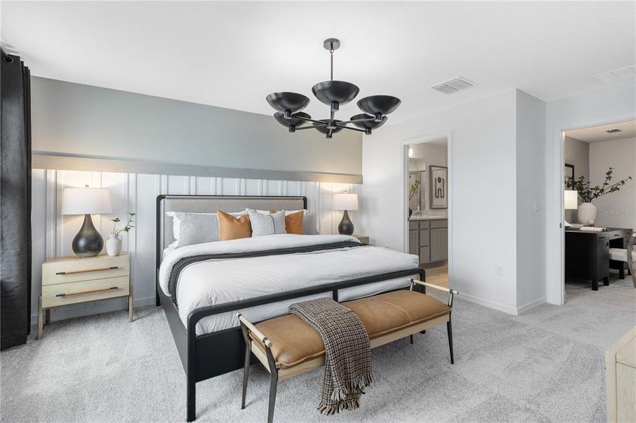 Furnished interior view inside a new home in Silverleaf Oaks, Winter Garden (Image 19).