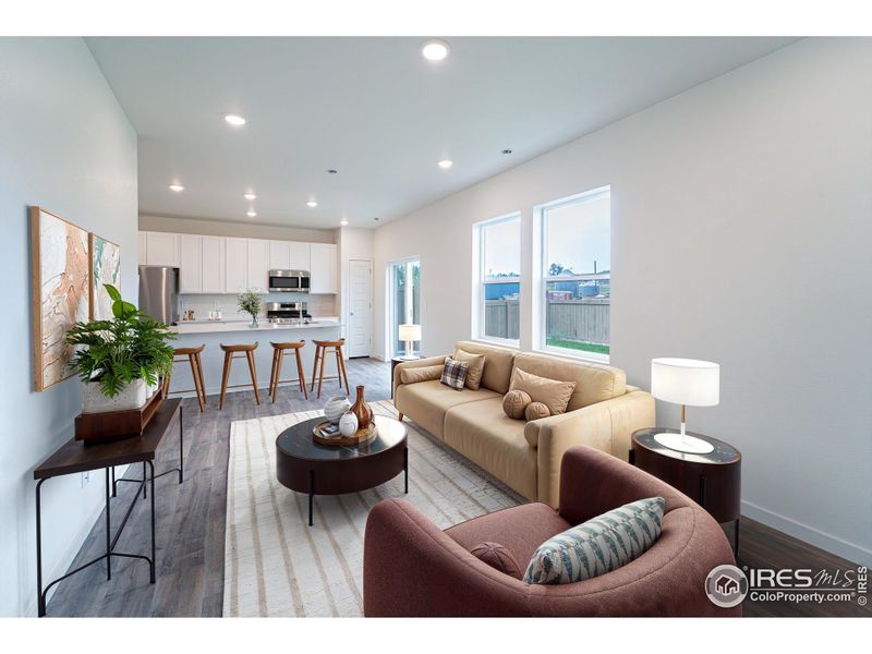 Furnished interior view inside a new home in Sage Meadows, Wellington (Image 5).