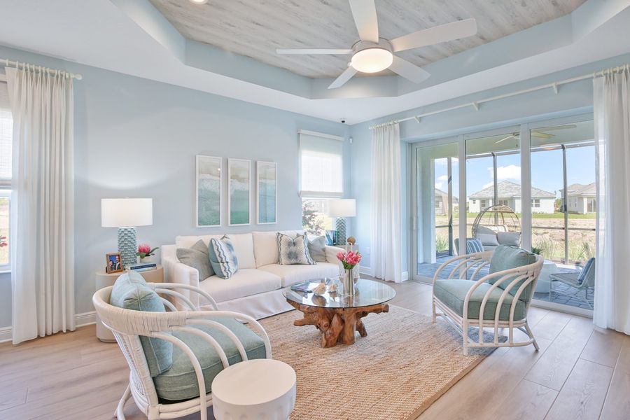 Representative furnished interior of a home built from the Sandcastle 2 by Neal Communities in Palm Grove, Bradenton (Image 14).