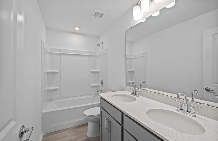 Furnished interior view inside a new home in Parkside Crossing, Charlotte (Image 6). Furnished interior view inside a new home in Parkside Crossing, Charlotte (Image 6).