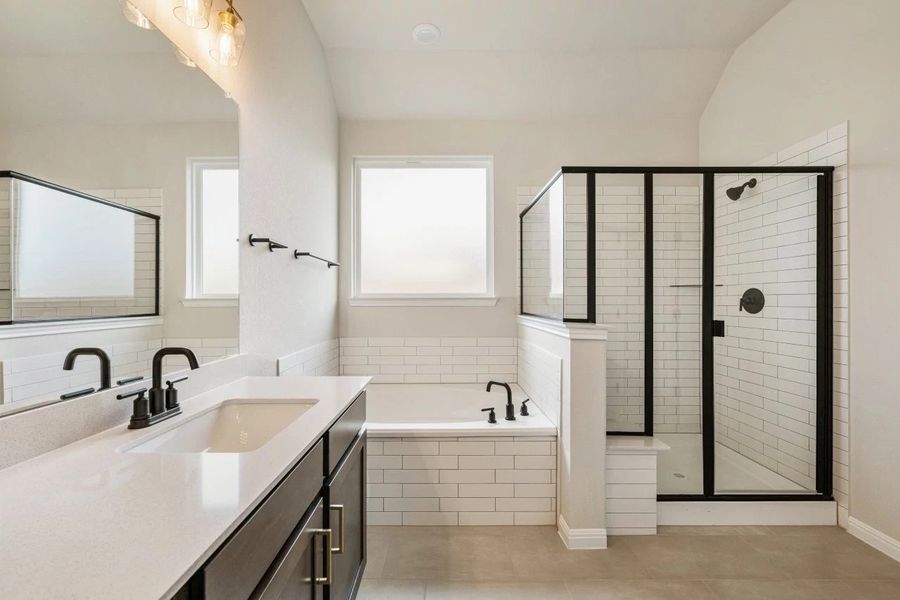 Furnished interior view inside a new home in The Colony 50s, Bastrop (Image 17).