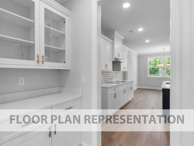 Representative furnished interior of a home built from the Oglethorpe by Ivey Homes in Tillery Park, Grovetown (Image 4).