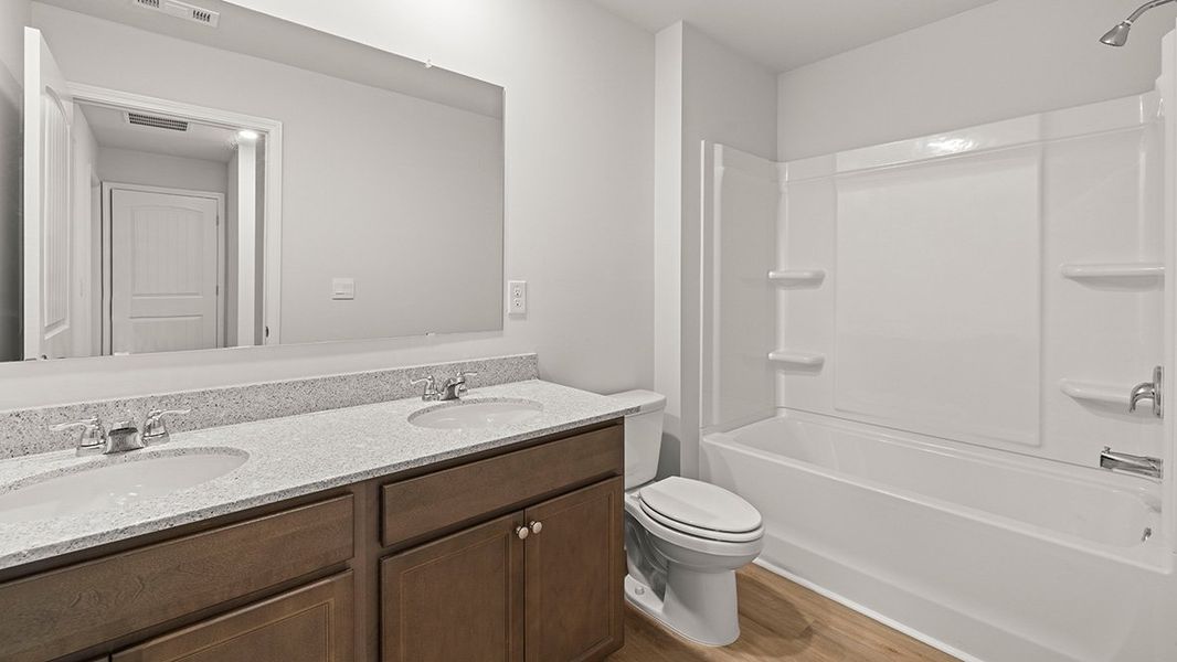 Furnished interior view inside a new home in Oconee Overlook Townhomes, Gainesville (Image 5).