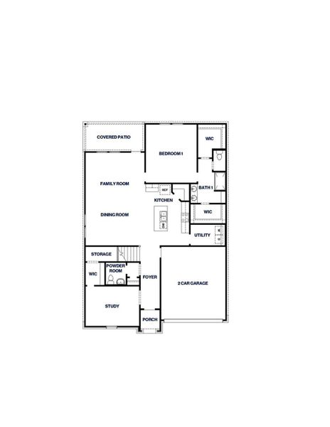 2D floor plan layout of this home in The Canopies, Splendora, TX (Image 2). 2D floor plan layout of this home in The Canopies, Splendora, TX (Image 2).