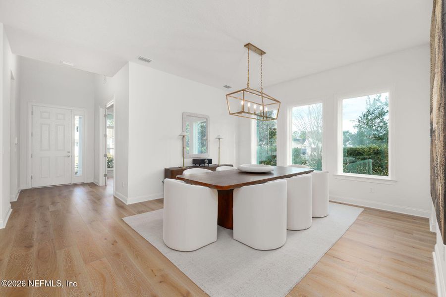 Furnished interior view inside a new home in Nocatee, Ponte Vedra (Image 15). Furnished interior view inside a new home in Nocatee, Ponte Vedra (Image 15).