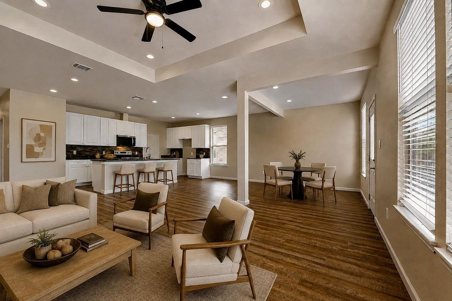 Furnished interior view inside a new home in , Liberty Hill (Image 18).