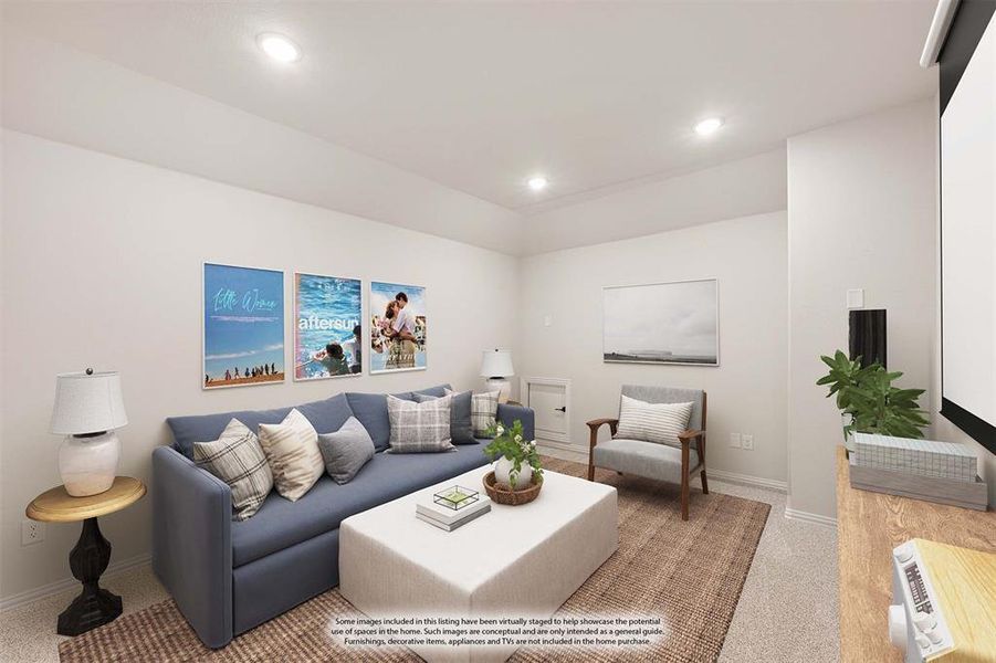 Furnished interior view inside a new home in Woodstone, Providence Village (Image 16).