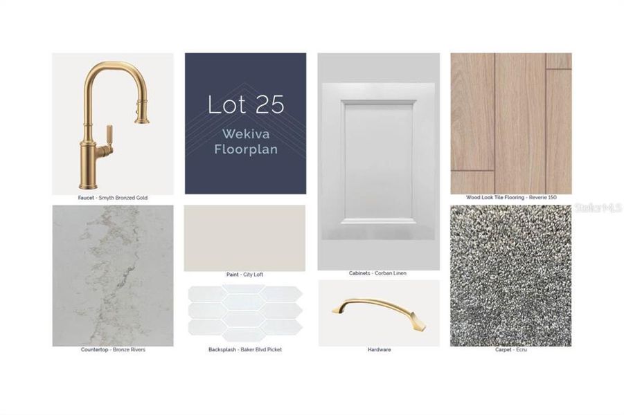 Sample of building materials used in homes in Center Lake on the Park, St. Cloud (Image 12).