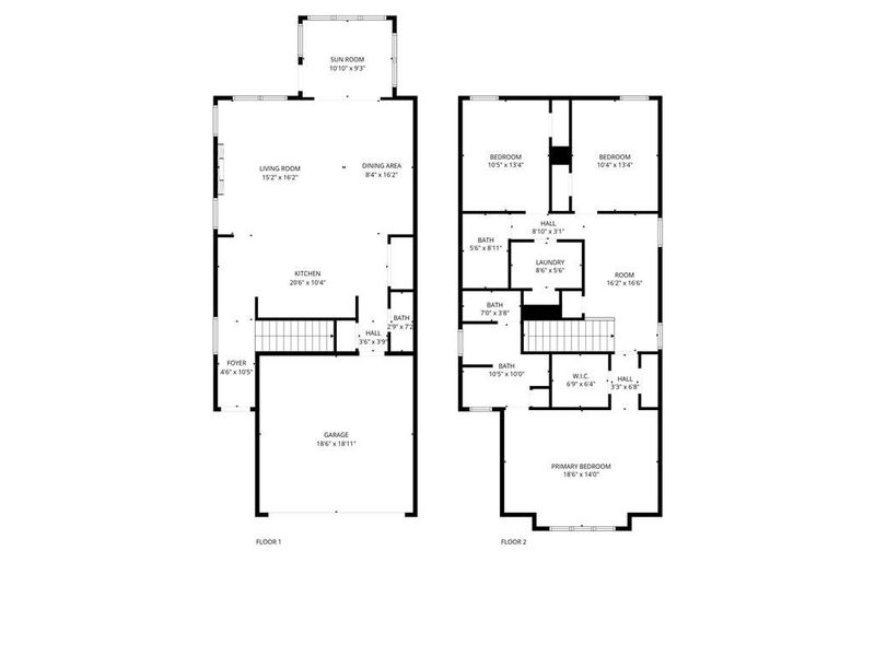 2D floor plan layout of this home in , Dacula, GA (Image 5).