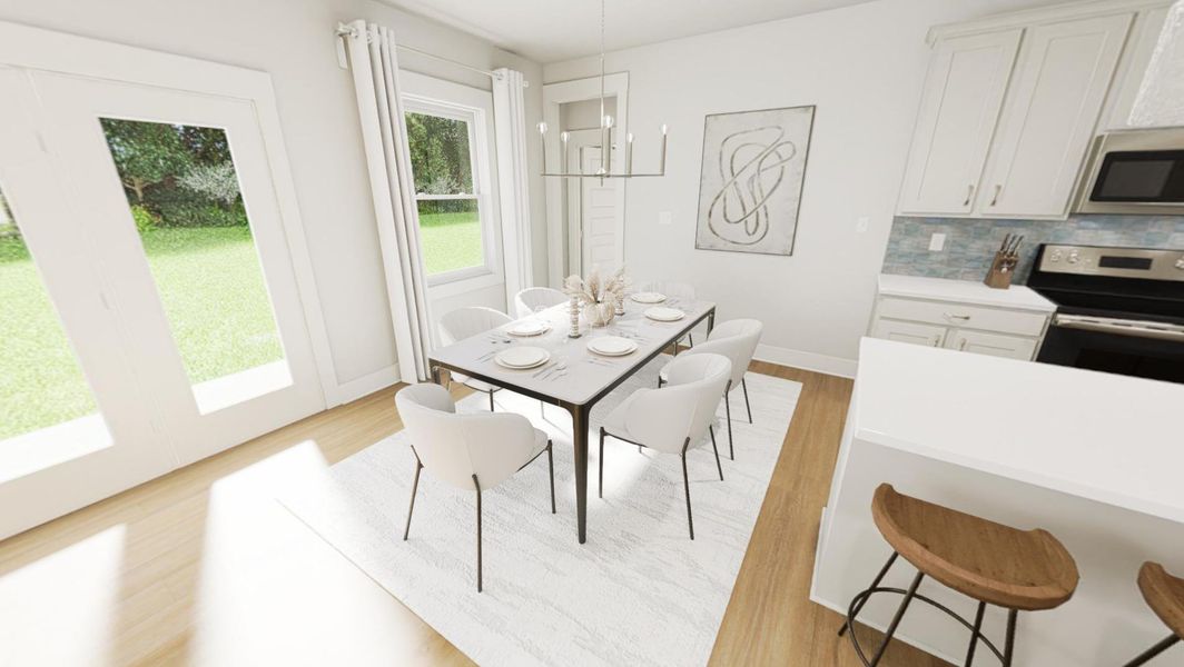 Furnished interior view inside a new home in Tupelo Junction, Mebane (Image 3).