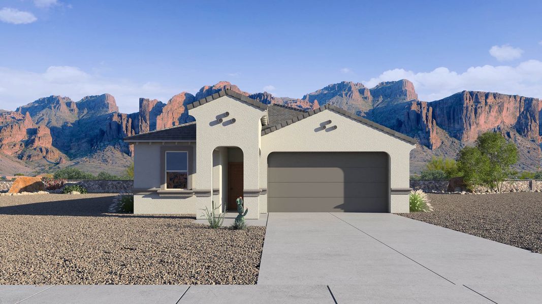 Representative exterior photo of a completed home built from the Gaven by D.R. Horton in Upper Canyon, Phoenix, AZ (Image 2).
