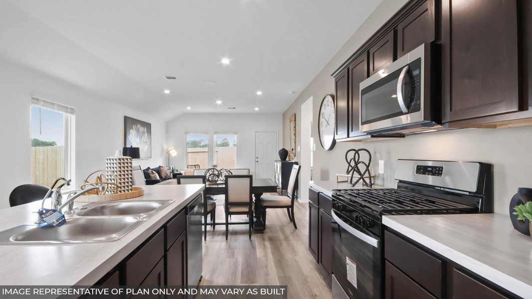 Furnished interior view inside a new home in , Crosby (Image 8).