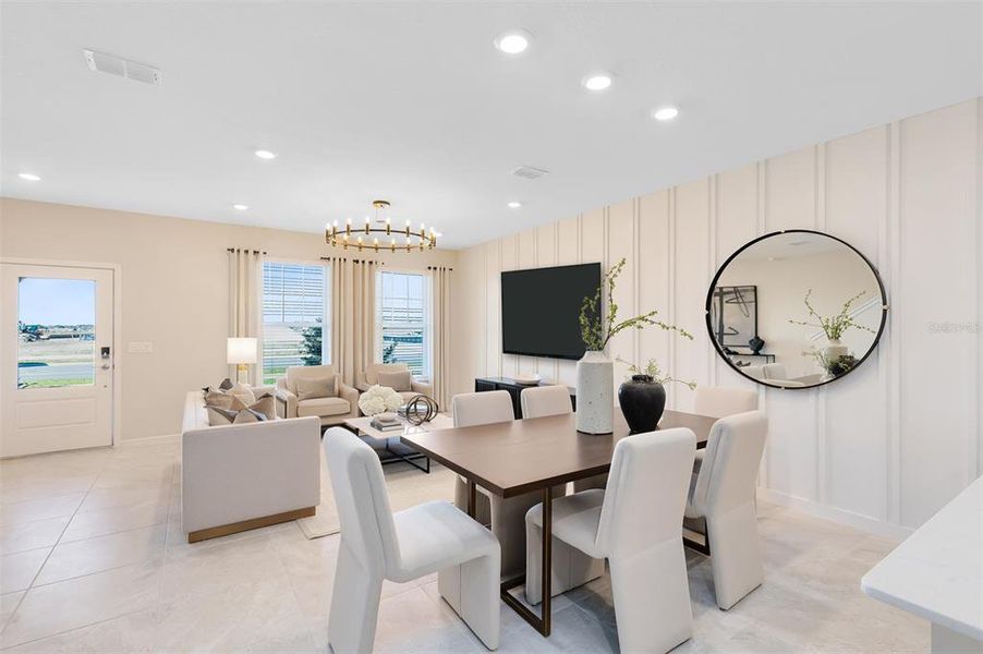 Furnished interior view inside a new home in EverBe, Orlando (Image 6).