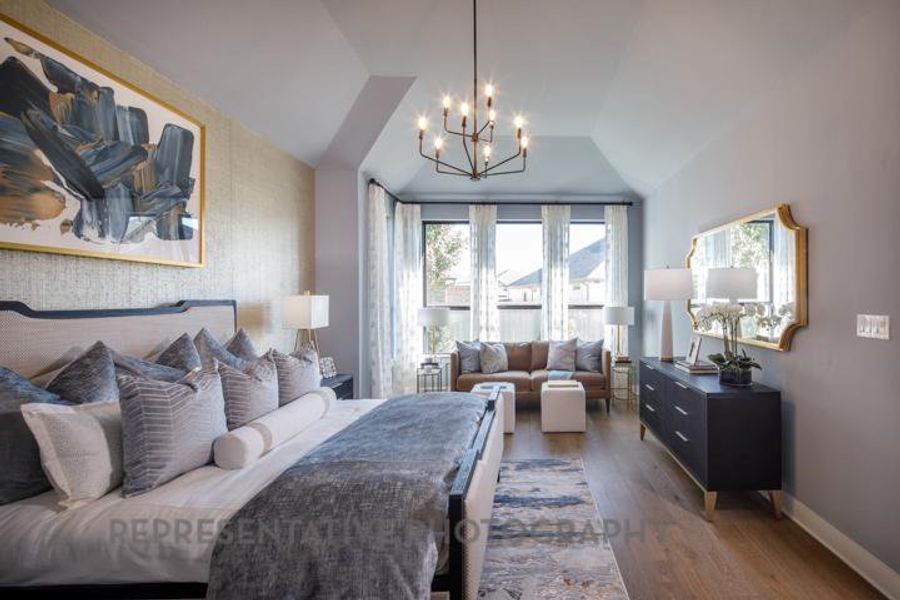 Furnished interior view inside a new home in Sandbrock Ranch: 60ft. lots, Aubrey (Image 25).