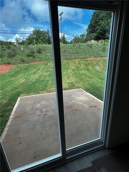 Exterior details and patio area of a home in Brownstone Park, Easley (Image 2).