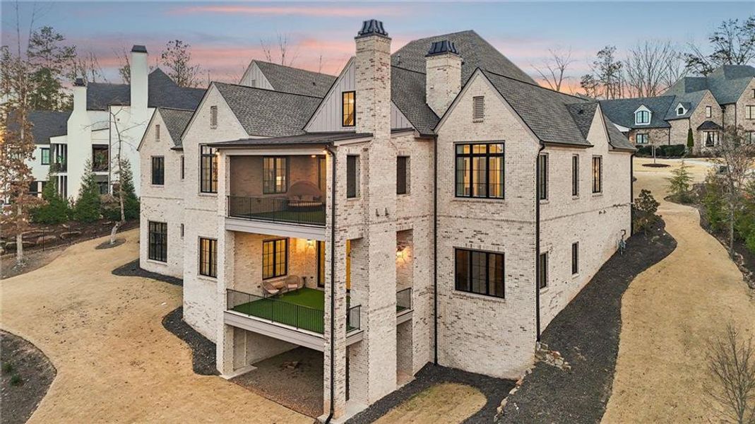 Front exterior of a new home in , Suwanee, GA, highlighting curb appeal (Image 29).