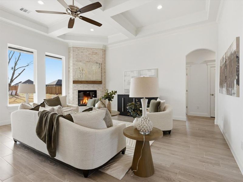 Furnished interior view inside a new home in , Granbury (Image 7).