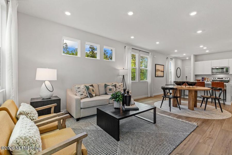 Furnished interior view inside a new home in , Jacksonville (Image 18).