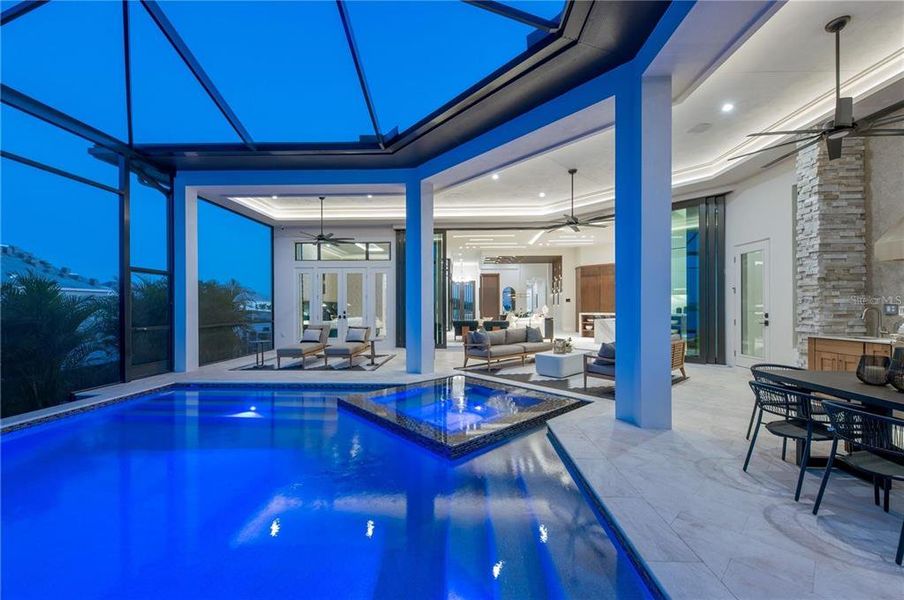 Exterior details and patio area of a home in Shellstone at Waterside, Sarasota (Image 24).