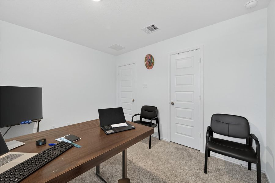 Beautifully appointed spaces ideal for guests, family, or a private home office.