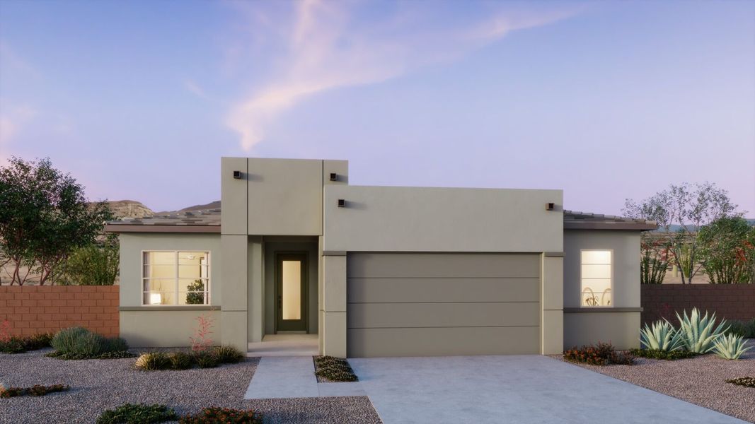 Representative exterior photo of a completed home built from the Mercury by Mattamy Homes in Saguaro Reserve II, Marana, AZ (Image 1). Representative exterior photo of a completed home built from the Mercury by Mattamy Homes in Saguaro Reserve II, Marana, AZ (Image 1).