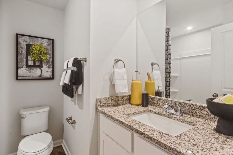 Representative furnished interior of a home built from the The Pointe by Stanley Martin Homes in Westbriar Woods Townhomes, Spartanburg (Image 22).