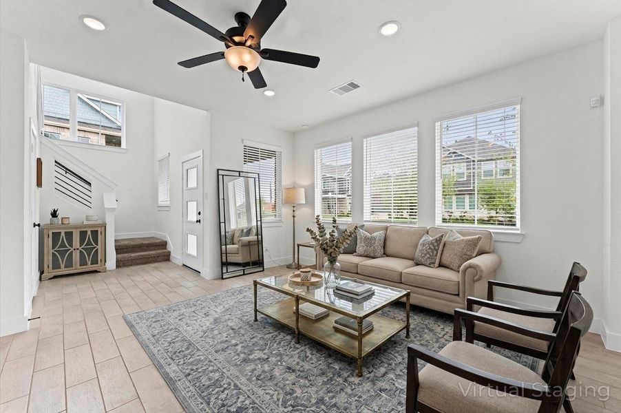 Furnished interior view inside a new home in , Katy (Image 7).