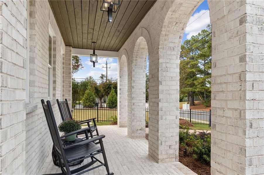 Exterior details and patio area of a home in Archerfield, Smyrna (Image 3).