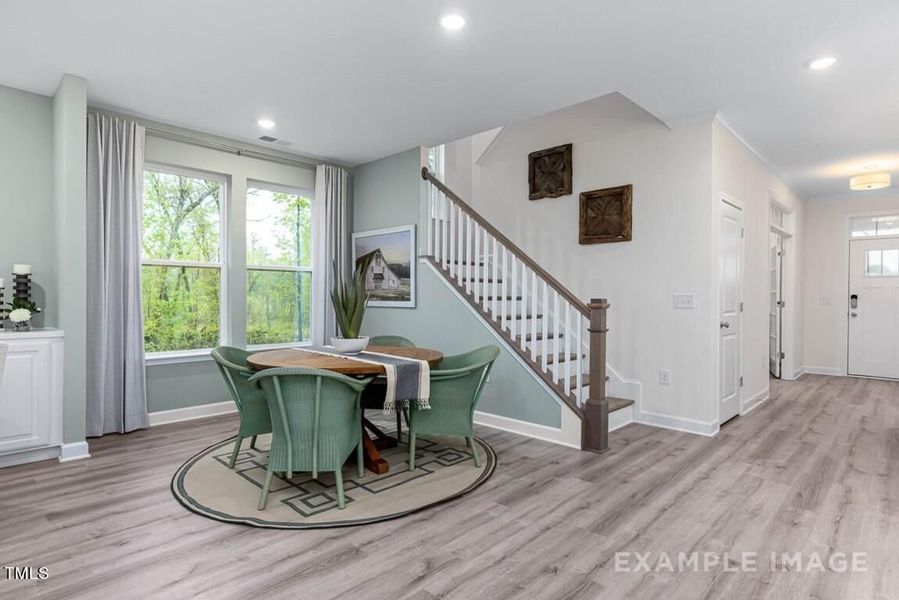 Furnished interior view inside a new home in Glenmere, Knightdale (Image 8).