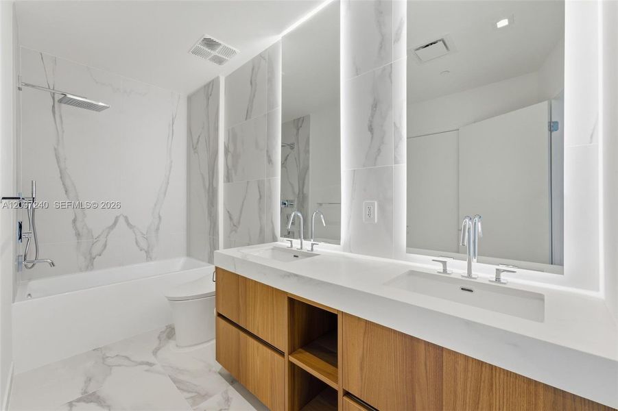 Furnished interior view inside a new home in , Miami (Image 17).
