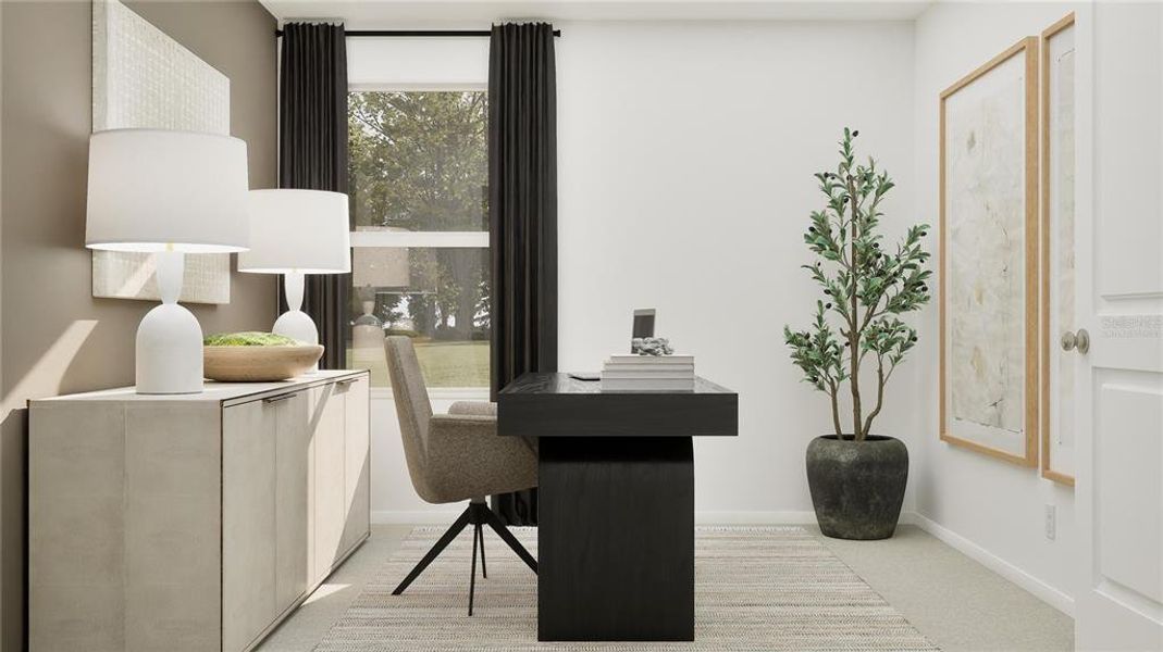 Furnished interior view inside a new home in Crosswinds, Haines City (Image 12).